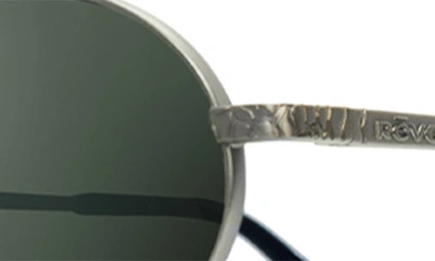 Shop Revo Python I 38mm Round Sunglasses In Antique Gunmetal