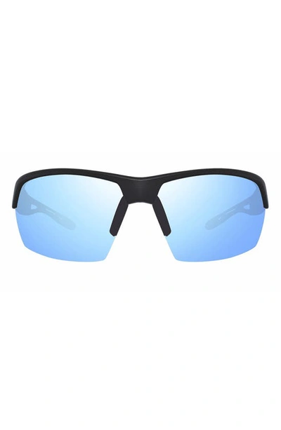 Shop Revo Jett 68mm Square Sunglasses In Matte Black
