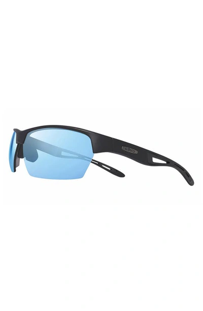 Shop Revo Jett 68mm Square Sunglasses In Matte Black