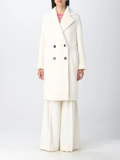 Shop Max Mara Studio Coat Woman White Woman