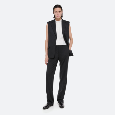Shop Helmut Lang Virgin Wool Classic Vest In Black