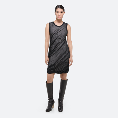 Shop Helmut Lang Jersey Bubble Dress In Black