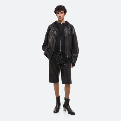 Shop Helmut Lang Leather Jacket In Black