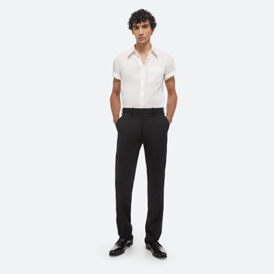 Shop Helmut Lang Classic Short-sleeve Poplin Shirt In White