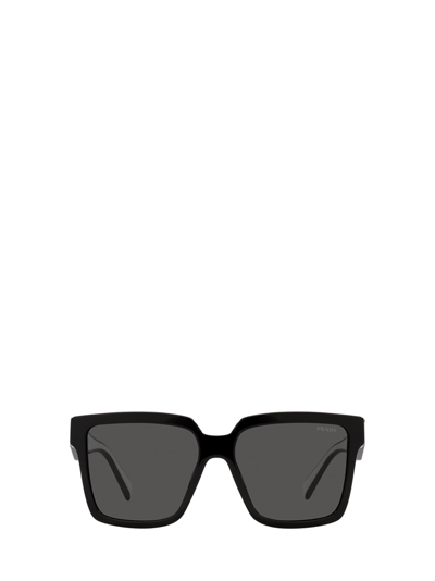 Shop Prada Pr 24zs Black Sunglasses