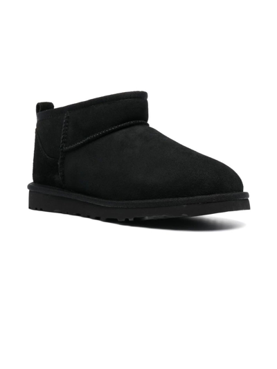 Shop Ugg Black Ultra Mini Suede Boots