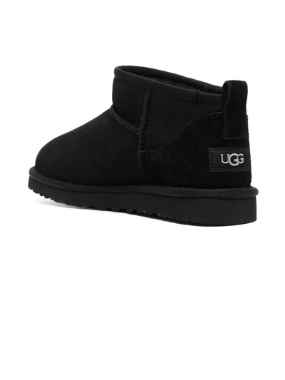 Shop Ugg Black Ultra Mini Suede Boots