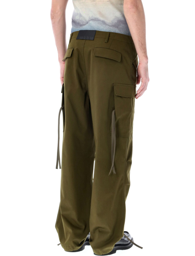Msgm Cargo Pants In Military Green
