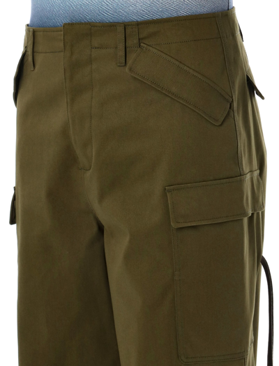 Msgm Cargo Pants In Military Green