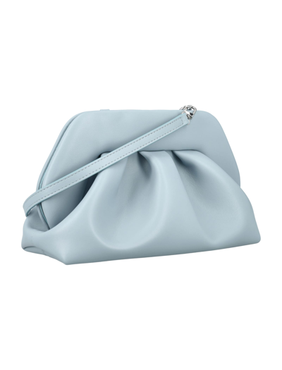 Shop Themoirè Tia Vegan Fabric Clutch In Tormaline Light Blue