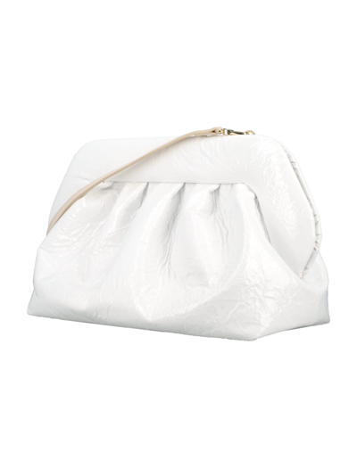 Shop Themoirè Bios Clutch Pineapple Leather In Shell Ivory