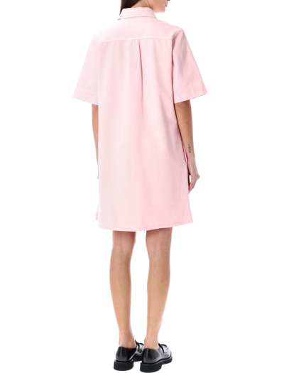 Shop Apc Mini Dress In Pale Pink
