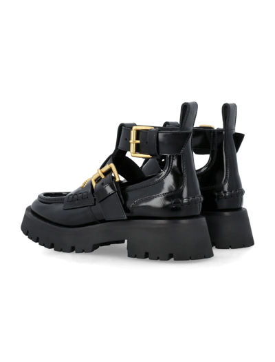 Shop Alexander Wang Carter Box Calf Ankle Strap Boot In Black