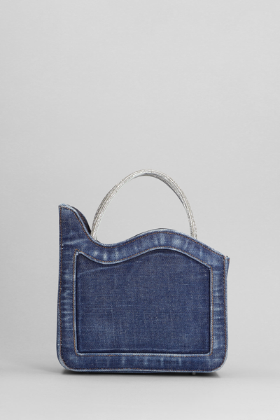 Shop Le Silla Ivy Shoulder Bag In Blue Denim