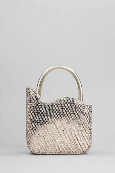 Shop Le Silla Gilda Shoulder Bag In Platinum Leather