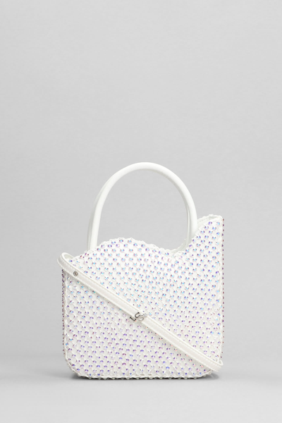 Shop Le Silla Gilda Hand Bag In White Satin