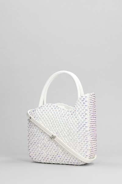 Shop Le Silla Gilda Hand Bag In White Satin
