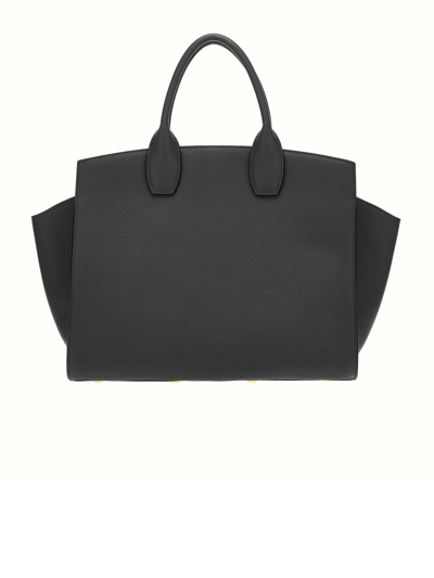 Shop Ferragamo Studio Soft Bag (l) In Black