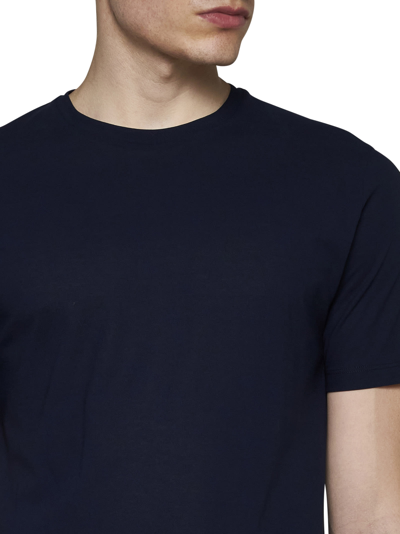 Shop Herno T-shirt In Blu Navy
