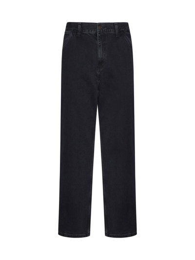Shop Carhartt Jeans In Black Stone Washed