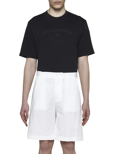 Shop Dolce & Gabbana Shorts In Bianco