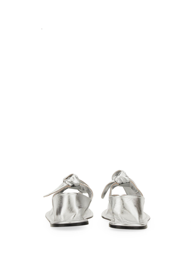 Hereu Llasada Metallic Ballerina Shoes In Argento