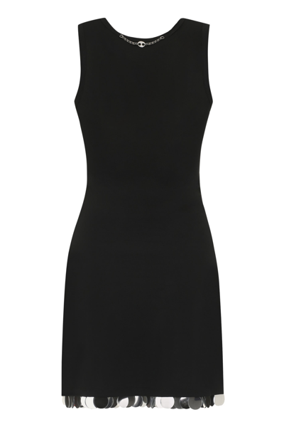 Shop Rabanne Viscose Mini Dress In Black