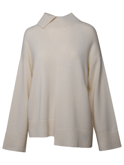 Shop P.a.r.o.s.h Cream Cashmere Blend Sweater