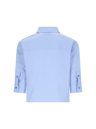 Shop Marni Shirt In Light Blue