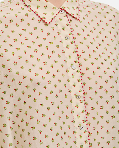 Shop Péro Pattern Cotton Shirt In Multicolour
