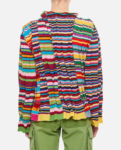 Shop Comme Des Garçons Patch Sweater In Multicolour