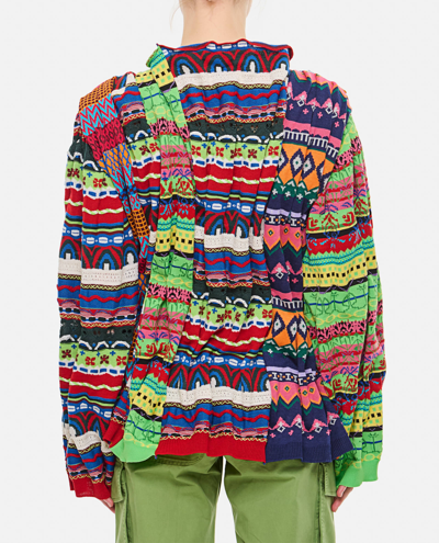 Shop Comme Des Garçons Patch Sweater In Multicolour