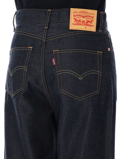 Shop Junya Watanabe Wide Leg Levis Jeans In Indigo