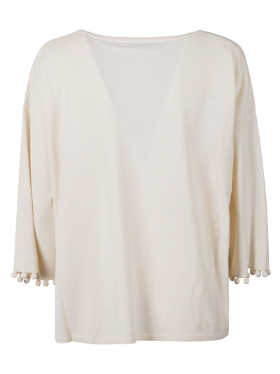 Shop Max Mara Neottia Blouse In Burro