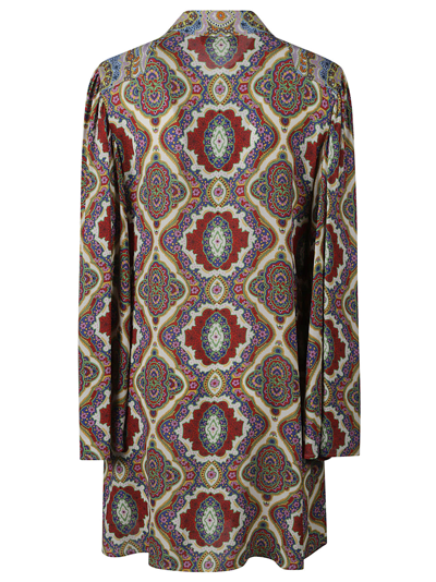 Shop Etro Printed Mid-length Shirt In Multicolor