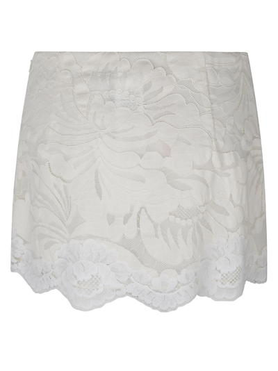 Shop N°21 Floral Skirt In Ecru
