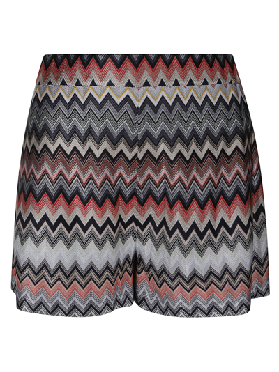Shop Missoni Zigzag Shorts In Multicolor