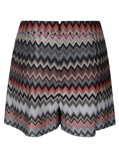 Shop Missoni Zigzag Shorts In Multicolor