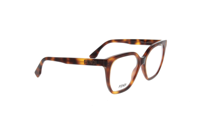 Shop Fendi Square Frame Glasses In 053