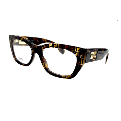 Shop Fendi Butterfly Frame Glasses In 055