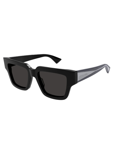 Bottega Veneta Bv1276s Tri-fold-line New Classic Sunglasses In 001 Black Grey Grey