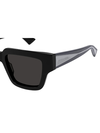 Shop Bottega Veneta Bv1276s Sunglasses In 001 Black Grey Grey