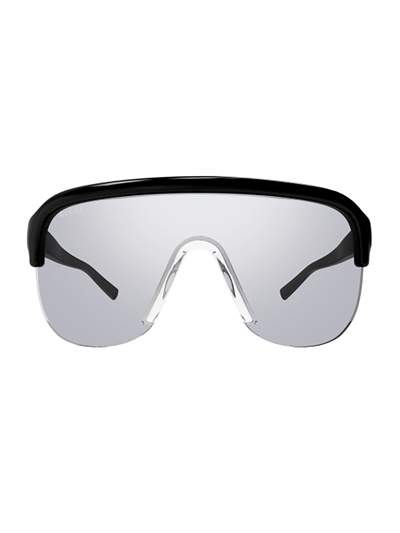 Shop Gucci Gg1645s Sunglasses In 003 Black Black Silver