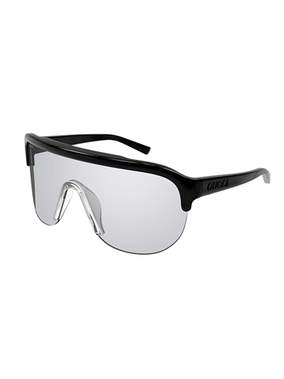 Shop Gucci Gg1645s Sunglasses In 003 Black Black Silver