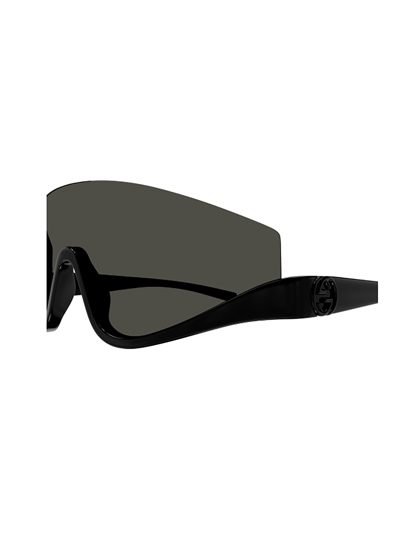 Shop Gucci Gg1650s Sunglasses In 001 Black Black Grey