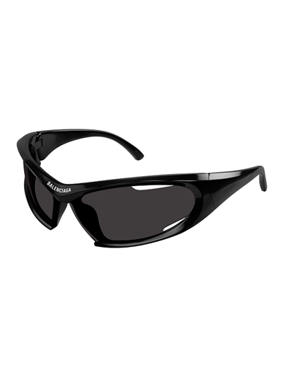 Shop Balenciaga Bb0318s Sunglasses In 001 Black Black Grey