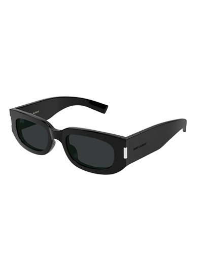 Shop Saint Laurent Sl 697 Sunglasses In 001 Black Black Black