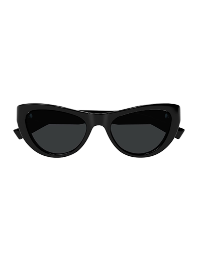 Shop Saint Laurent Sl 676 Sunglasses In 001 Black Black Black