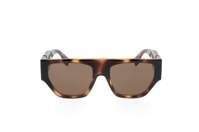 Shop Fendi Square Frame Sunglasses In 53e