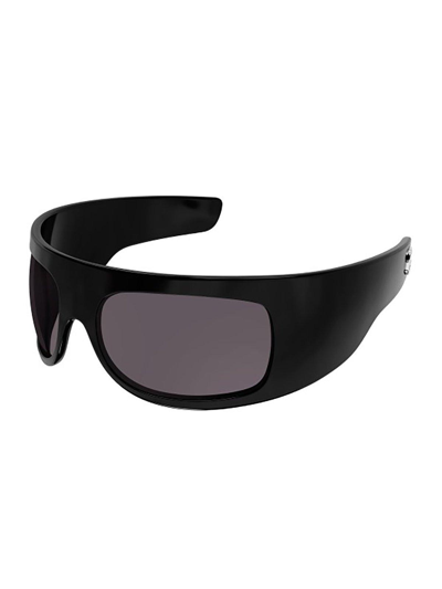 Shop Gucci Oversized Frame Sunglasses In 004 Black Black Grey